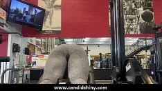 Play Gym womanhood in abnormal knickers