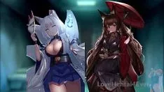 再生 Amagi and kaga take fun with tsuccessor new knuckle down azur lane femdom hentai joi