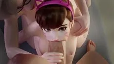 تشغيل اثنين من القضبان المرنة يمكن أن ترضي عطشها لممارسة الجنس، 3d rule34 futanari الإباحية مع الشرج المزدوج